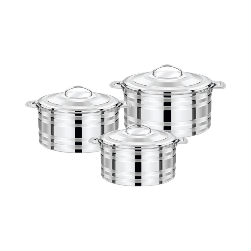 PRADEEP | Hot Pot 3 Pcs Set 1500 ML, 2500 ML & 4000 ML | TPR013