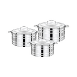 PRADEEP | Hot Pot 3 Pcs Set 1500 ML, 2500 ML & 4000 ML | TPR013