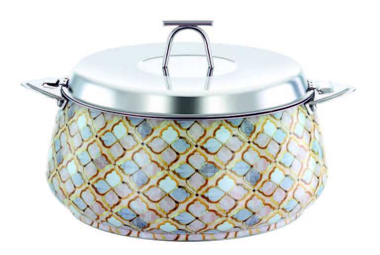 PRADEEP | Mirna Stainless Steel Hot Pot Marble Colour 2500 ML | TPR020