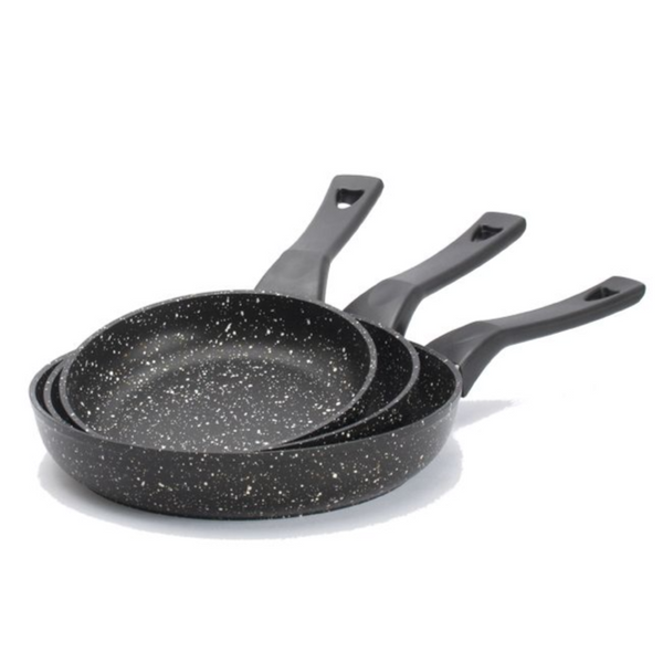 SAFLON | Granite Frypan 3 PCS Set 20+24+28CM | TSA059