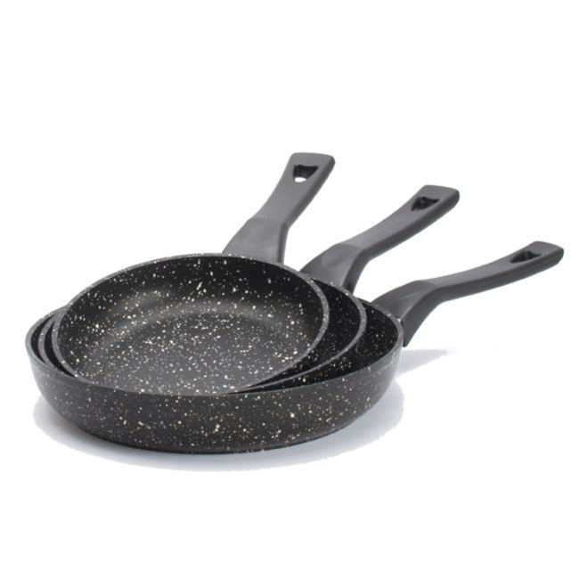 SAFLON | Granite Frypan 3 PCS Set 20+24+28CM | TSA059