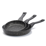 SAFLON | Granite Frypan 3 PCS Set 20+24+28CM | TSA059