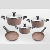 SAFLON | 8 Pcs Set Pots 28+24+20 + Frypan 26+22 | TSA093