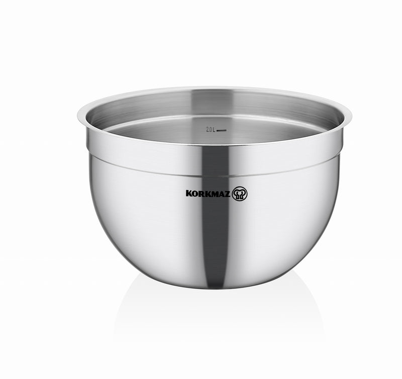 KORKMAZ | Pro-Line Mixing Bowl 20X13 Cm / 3.2 Lt. | TKO045