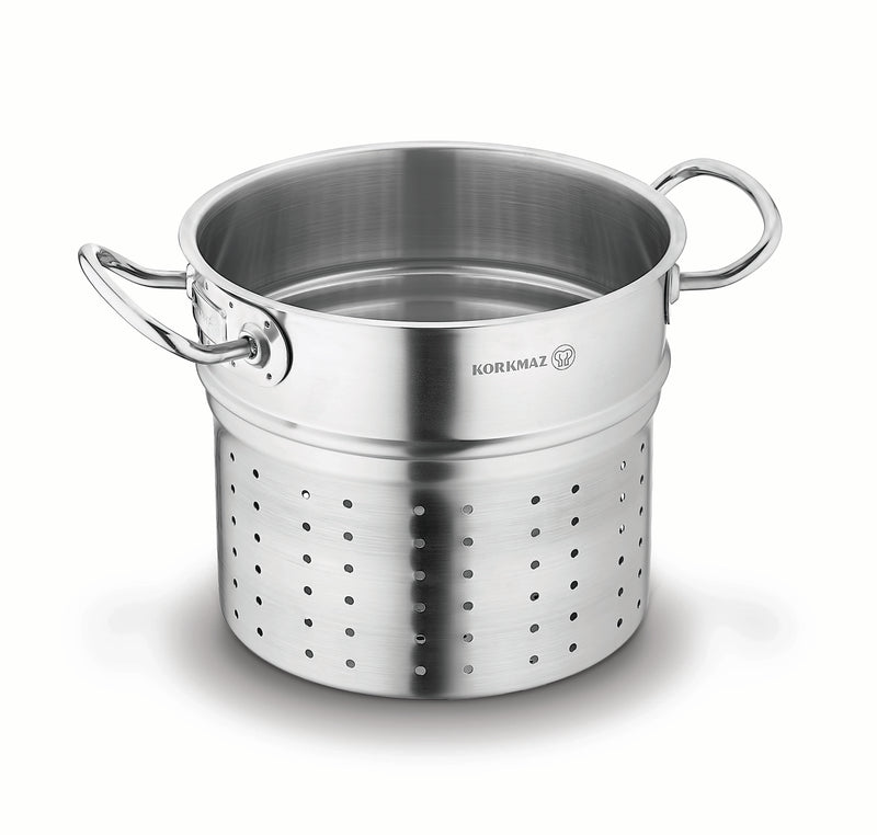KORKMAZ | Pro-line pasta Pot 20X17.5 CM / 5.1 LT. | TKO049
