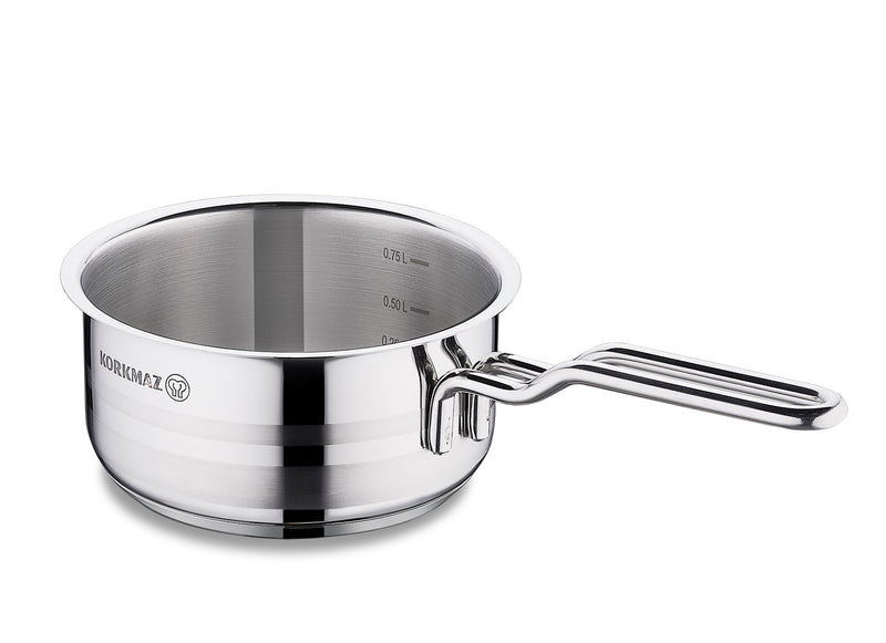KORKMAZ | Astra 2 Saucepan 14X7 CM / 1.0 LT. | TKO087