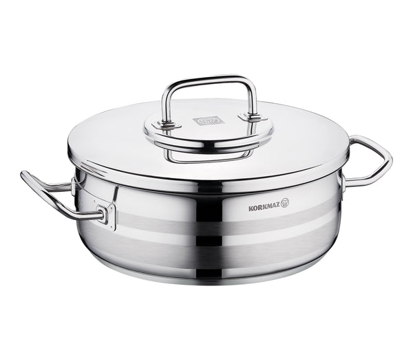 KORKMAZ | Astra 2 Low Cassrole 28X10 CM / 6.0 LT | TKO093
