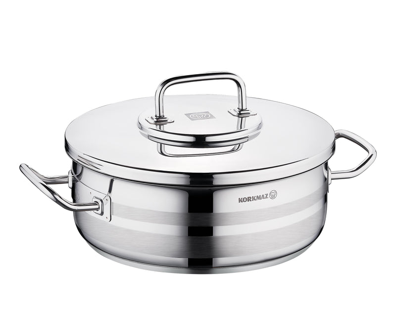 KORKMAZ | Astra 2 Low Cassrole 28X10 CM / 6.0 LT | TKO093