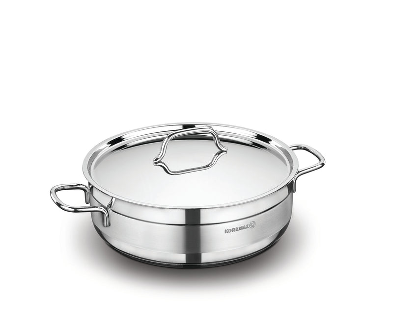 KORKMAZ | Alfa Low Casserole (28X9 CM / 5.5 LT) | TKO208