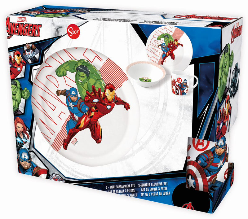 STOR | Avengers Ceramic 3 Pcs Snack Set | TST188
