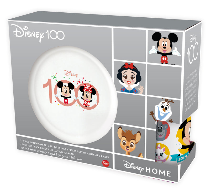 STOR | Disney 100 Ceramic Snack Set 3Pcs | TST189