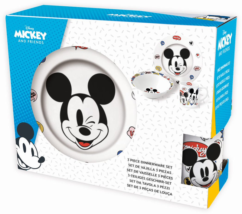 STOR | 3 Pcs Ceramic Snack Set Mickey It'S A Mickey Thing | TST190