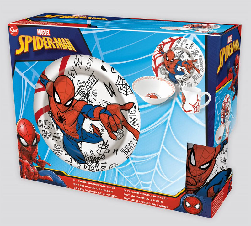 STOR | Spiderman Ceramic 3 Pcs Snack Set | TST194