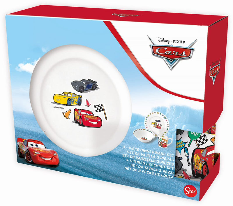 STOR | Cars Ceramic 3 PCS Snack Set | TST197