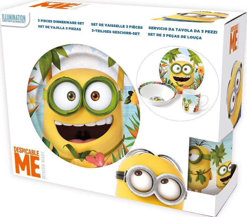 STOR | Minions Ceramic 3 Pcs Snack Set | TST198