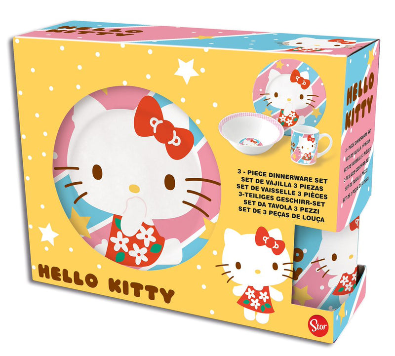 STOR | Hello Kitty Ceramic Snack Set 3Pcs | TST200