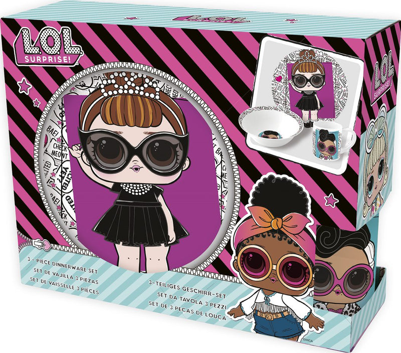 STOR | Lol Ceramic 3 Pcs Snack Set | TST201