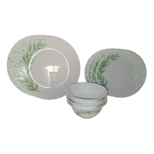 LA OPALA | Classique 12 Pcs Dinner Set OLIVE TRAILS | TLO004