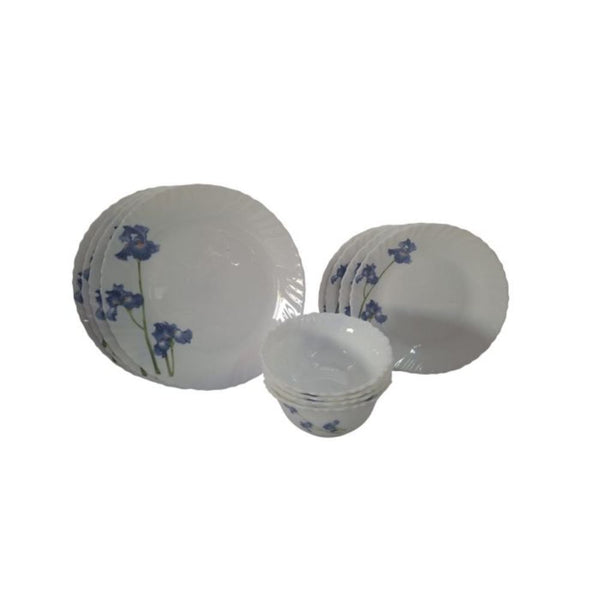 LA OPALA | Classique 12 Pcs Dinner Set BLUE ORCHIDS | TLO028