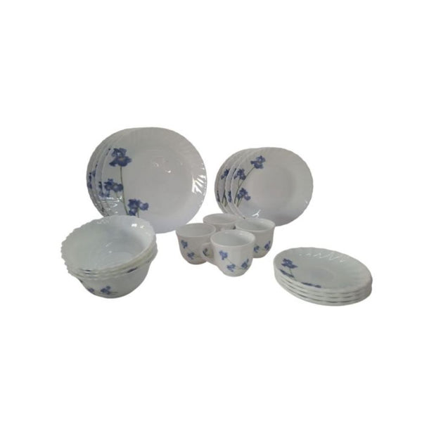 LA OPALA | Classique 20 Pcs Dinner Set BLUE ORCHIDS | TLO056
