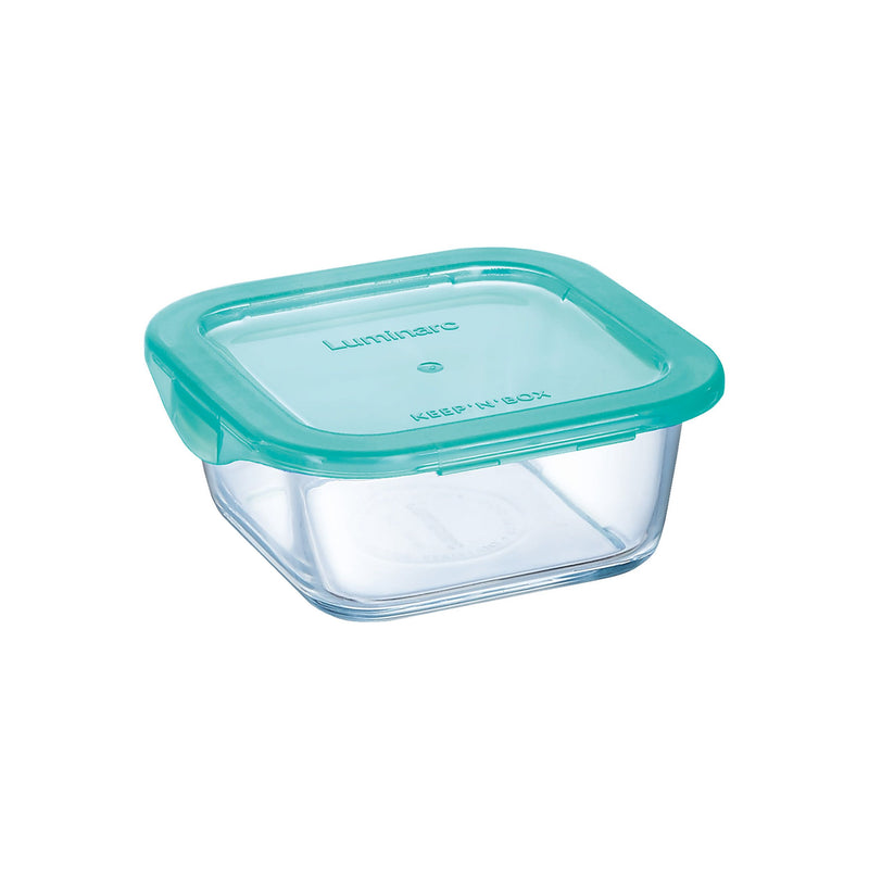 LUMINARC | Temp Sqr Flat Rim Keep'N Lagon 380 Ml | TLU119