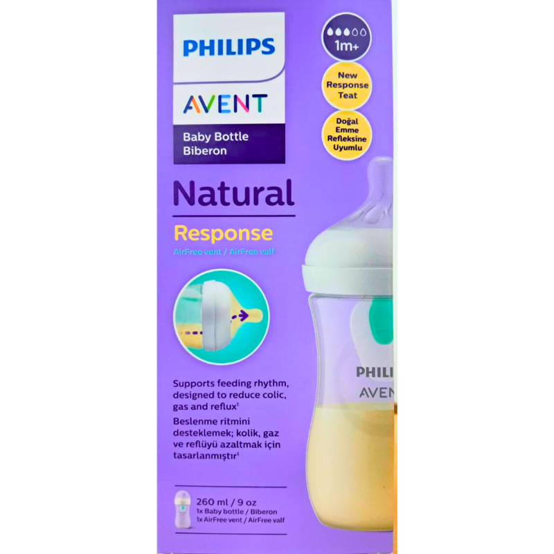 PHILIPS | Avent Natural 3.0 Feeding Bottle 260ml X1 With Vent | PA712