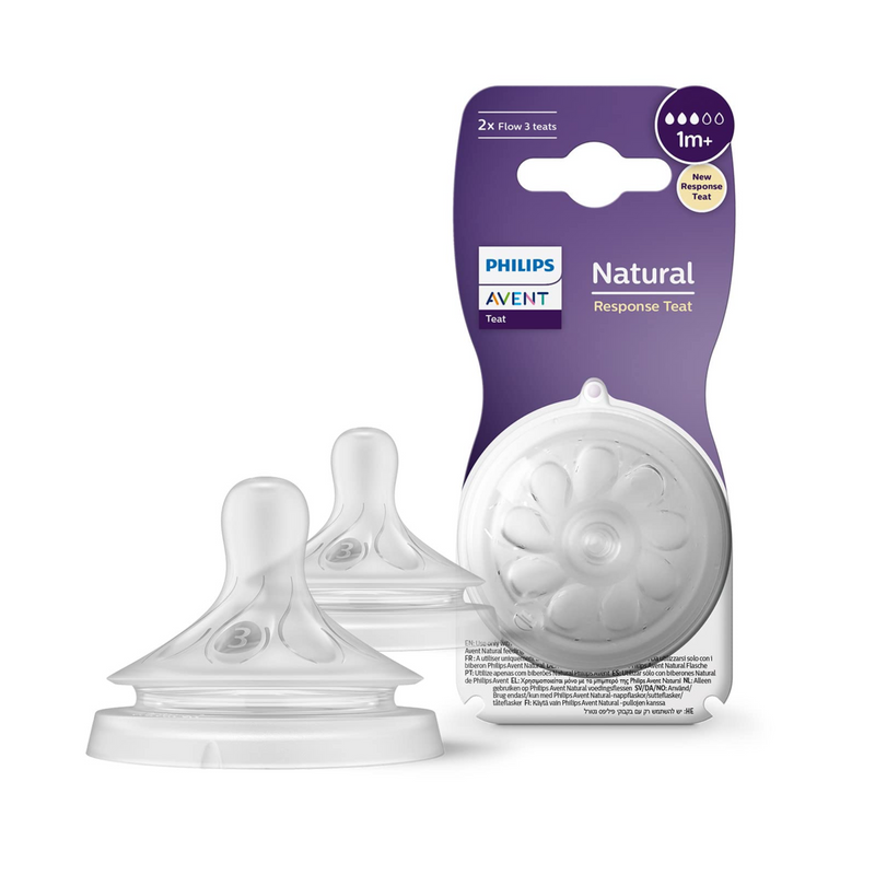 PHILIPS | Avent Natural 3.0 Feeding Teats 1 M X2 | PA719