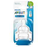PHILIPS | Avent Anti-Colic Teats 1M+ 2 Holes 2PCS | PA736