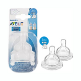 PHILIPS | Avent Classic Plus 3-Hole Teats 3 Months 2Pcs | PA737