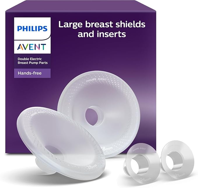 PHILIPS | Avent Large Breast Shields & Inserts For Breast Pump Hands-Free | PA626