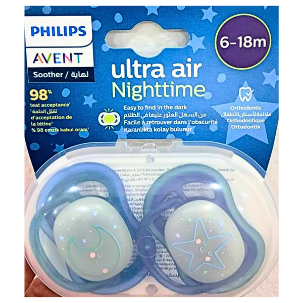 PHILIPS | Avent Ultra Air Sthr Nighttime 6-18m Boy X2 | PA258