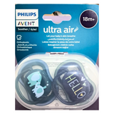 PHILIPS |  Avent Ultra Air Pacifier 18m+ Boy Deco X2 | PA261