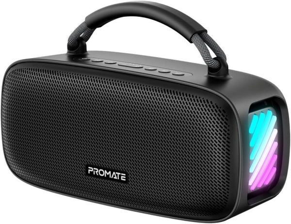 PROMATE | 50W RGB Wireless HD Speaker With 15 Hours Play Back Black | SONARI.BLACK