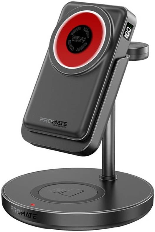 PROMATE |  4 IN 1 Magsafe Wireless Charger Station With 10000 MAH Powerbank With Charger | ROVERPACK