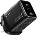 PROMATE | 100W PD Wall Charger With AI Temerature Control Black | QUANTUM-100.BLACK.UK