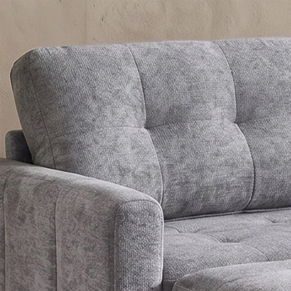 DANUBE | Jaizell 3-Seater Reversible Fabric Corner Sofa Bed with Storage - Grey | 810302801567