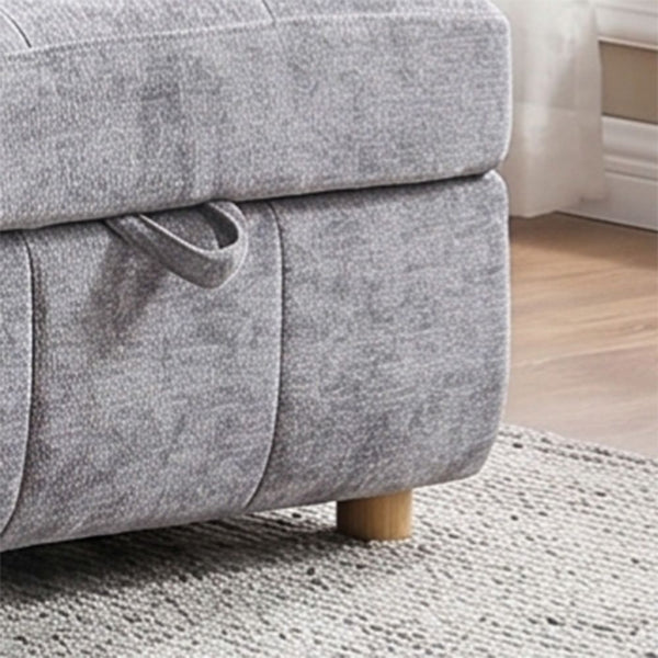 DANUBE | Jaizell 3-Seater Reversible Fabric Corner Sofa Bed with Storage - Grey | 810302801567