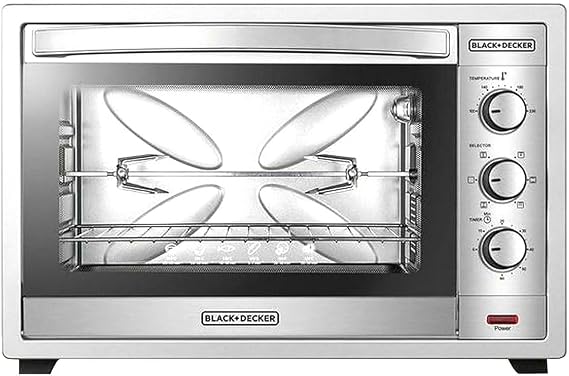 BLACK + DECKER | 62Ltrs Toaster Oven with Double Glass | TRO62RDG-B5