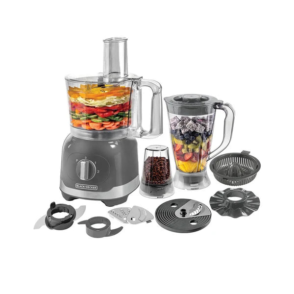 BLACK + DECKER | Food Processor 1000W Gray | FX1000FG-B5