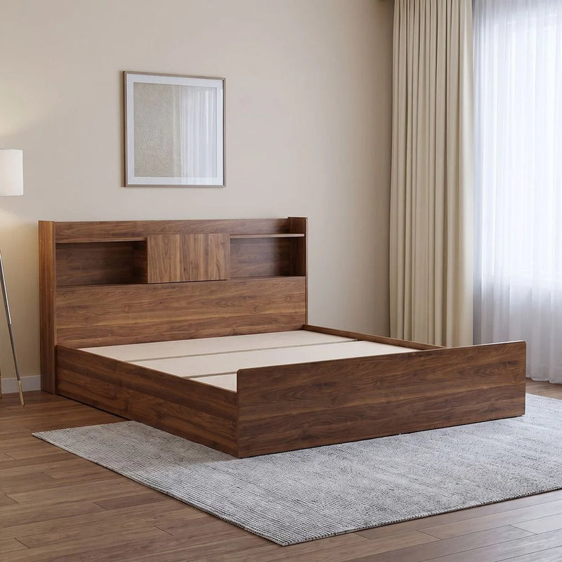 DANUBE | Supreme 180X200 King Bed-Light Walnut | 810100100805