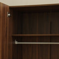 DANUBE | Supreme 6Door Wardrobe With Mirror-Light Walnut | 810100700761