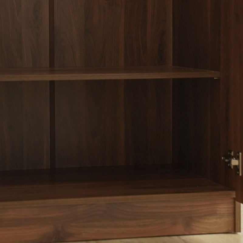 DANUBE | Supreme 6Door Wardrobe With Mirror-Light Walnut | 810100700761