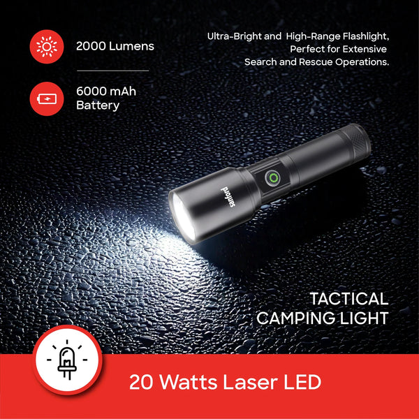 SANFORD | Spectra V2 Rechargeable LED Search Light With Zoom and 11 Modes | SF4677SL