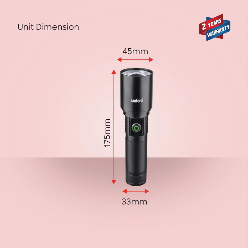 SANFORD | Spectra V2 Rechargeable LED Search Light With Zoom and 11 Modes | SF4677SL
