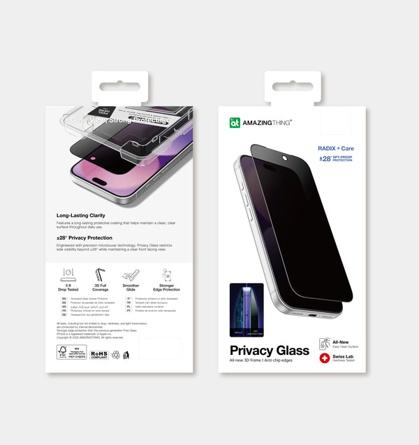 AMAZINGTHING | iPhone 18 Pro Max Radix Care Privacy Glass | IP18XPRCGLA