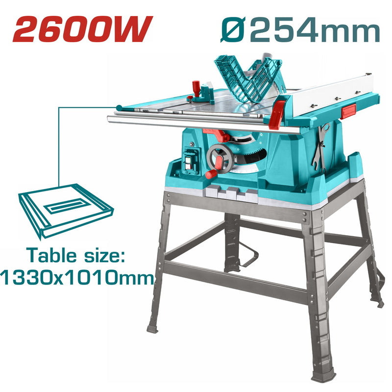 TOTAL | Table Saw 2.600W / 254mm | TS526043