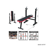 MULTI FUNCTINAL BARBELL RACK (Height-Adjustable & Foldable Barbell Rack, Bench Press Workout with Dip Station, Weight Lifting Rack) | SC-83167