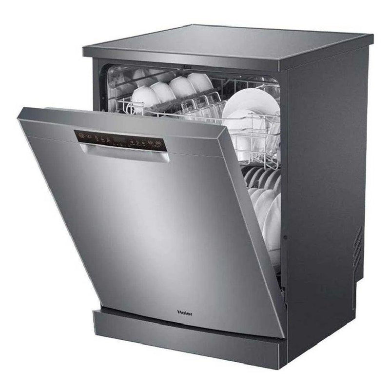 HAIER | Freestanding Dishwasher, 6 Programs, 13 Settings Silver | HDWE13-38CS1IQ
