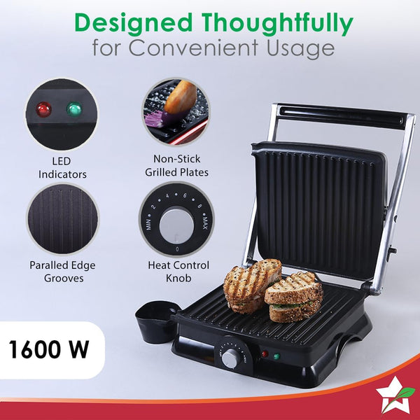 WONDERCHEF | Wonderchef Sanjeev Kapoor Tandoor Family Size, Electric Griller, Toaster & Sandwich Maker, 1600 Watt | 52121212