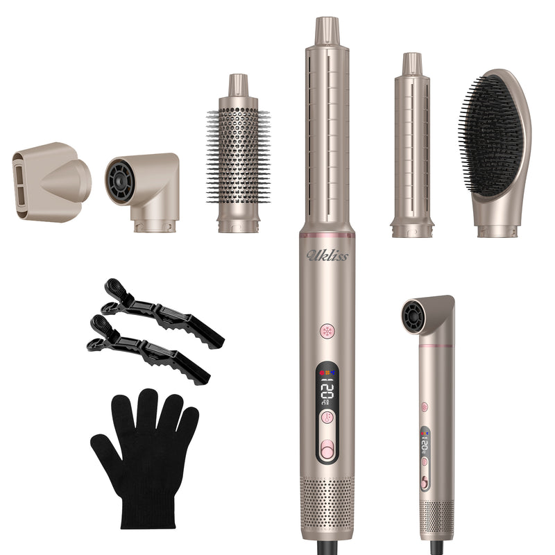 UKLISS | 6 in 1 Multi-Function Airwrap Styler with Display | WT-661